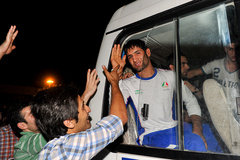 بازگشت تیم ملی کشتی فرنگي‌ به كشور